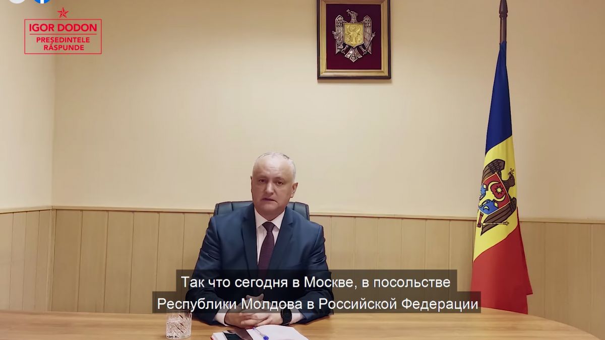 Vlogul lui Igor Dodon, luat la ochi de MAEIE: Ambasada R. Moldova în Federația Rusă urmează să dea explicații
