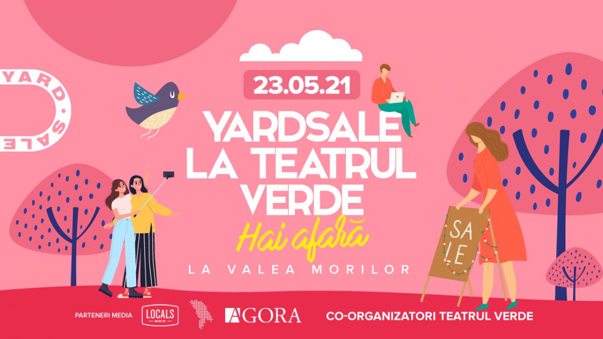 E timpul să ieșim! Duminica această ești așteptat la YARDSALE „Hai afară” la Teatrul de Vară