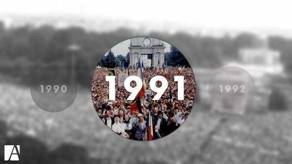 1991 – Moldova aflată la început de independență și în criza generală provocată de căderea URSS
