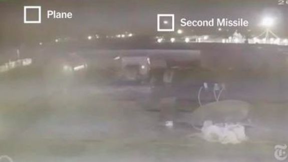 A doua filmare, care arată că avionul ucrainean este lovit de două rachete, a fost făcută publică