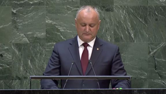 Despre ce a vorbit Dodon la ONU: De la rolul femeii în societate, până la soluționarea conflictului transnistrean