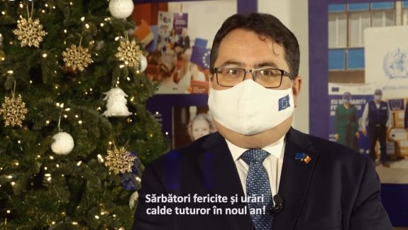 Ambasadorul UE în R. Moldova, Peter Michalko, felicită poporul moldav cu sărbătoarea Crăciunului (VIDEO)