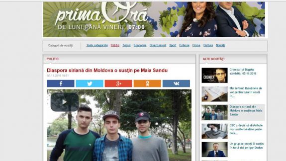 „Basmul” refugiaților sirieni în Moldova a ajuns la unul dintre cele mai vizionate posturi TV din țară
