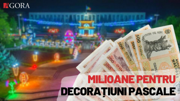 Câte milioane de lei a cheltuit Primăria Chișinău pentru decorațiunile pascale? Banii ar ajunge pentru termoizolarea a două licee