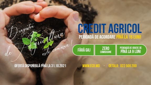 EuroCreditBank - ofertă specială pentru a-ți asigura viitorul în agricultură