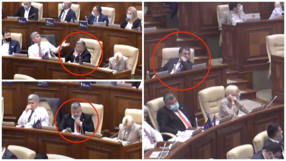Cum au fost surprinși Vitiuc și Himici, deputații infectați cu COVID-19, la ultima ședință a Parlamentului