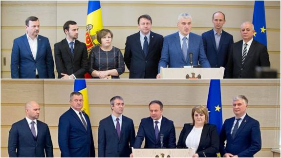 Deputații Platformei DA și Pro Moldova s-au așezat la masa de discuții. Subiectul central: Demiterea Guvernului Chicu și numirea altui Executiv