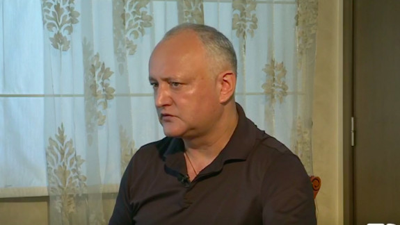 Dodon, în prima apariție televizată din arest la domiciliu: Maia Sandu a creat un precedent periculos care se va întoarce ca un bumerang