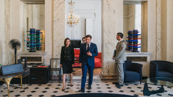 Emmanuel Macron s-a referit la perspectivele europene ale Republicii Moldova în timpul unei întrevederi cu Maia Sandu (VIDEO)
