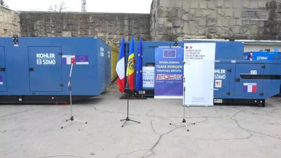 Franța a donat Republicii Moldova 17 generatoare de curent electric 