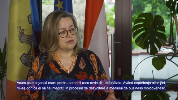 „Investitorii vor să știe că investițiile lor sunt în siguranță.” INTERVIU cu ambasadoarea Austriei în Republica Moldova (VIDEO)