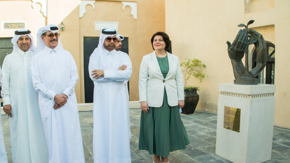 La Doha a fost inaugurată o sculptură a prieteniei dintre Republica Moldova și Qatar, fiind semnate două noi acorduri bilaterale (GALERIE FOTO)