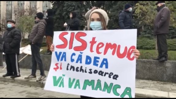 LIVE VIDEO. Protestul organizat la șase decembrie în Piața Marii Adunări Naționale de la Chișinău