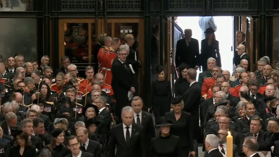 Maia Sandu a participat la funeraliile Reginei Elisabeta a II-a, alături de alți oficiali străini (VIDEO)