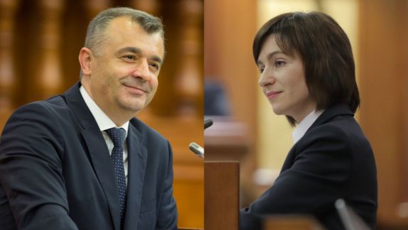 Maia Sandu, discuție telefonică cu Ion Chicu: Unul insistă pe demisia Guvernului, altul pe dizolvarea Parlamentului
