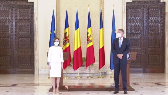 Maia Sandu, în dialog cu Klaus Iohannis. Președintele României: Rămânem în continuare cel mai apropiat partener al R. Moldova (VIDEO)