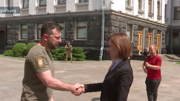 Maia Sandu s-a întâlnit la Kiev cu Volodimir Zelenski (VIDEO)