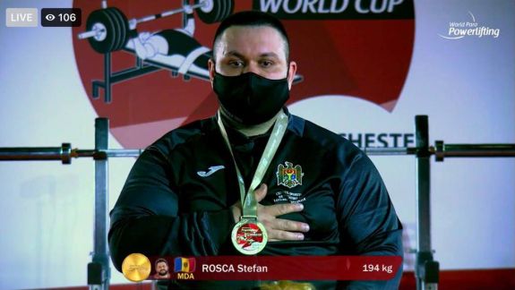 Moldoveanul Ștefan Roșca,  premiat cu medalie de aur la Cupa Mondială Paralimpică (FOTO)