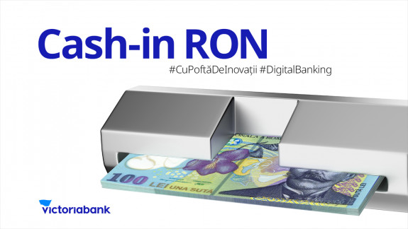Nou! Alimentează-ți contul cu lei românești la bancomatele Victoriabank