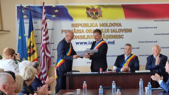 Oraşul Ialoveni s-a înfrăţit cu municipiul Hunedoara din România
