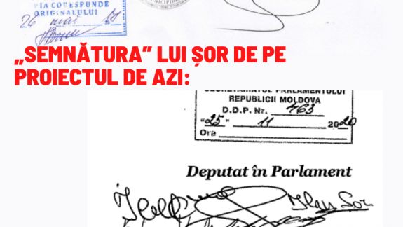 Procuratura investighează cum a ajuns semnătura lui Ilan Șor pe un proiect din Parlament