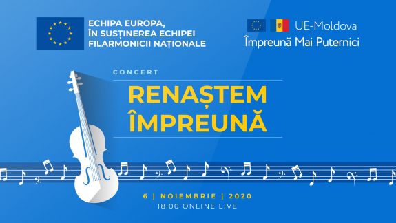Concert de excepție susținut de Orchestra Națională și Ansamblul de acordeoniști „Concertino” - RENAȘTEM ÎMPREUNĂ