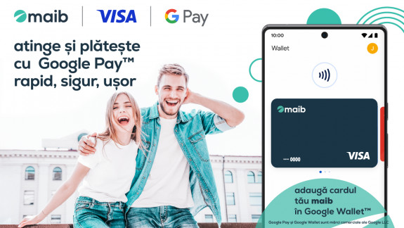 Salută Google Pay în Moldova! Bine ai venit la maib