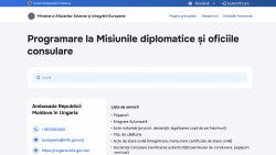 A fost lansat site-ul programari.gov.md. Cetățenii din diasporă se vor putea programa online pentru a beneficia de servicii consulare