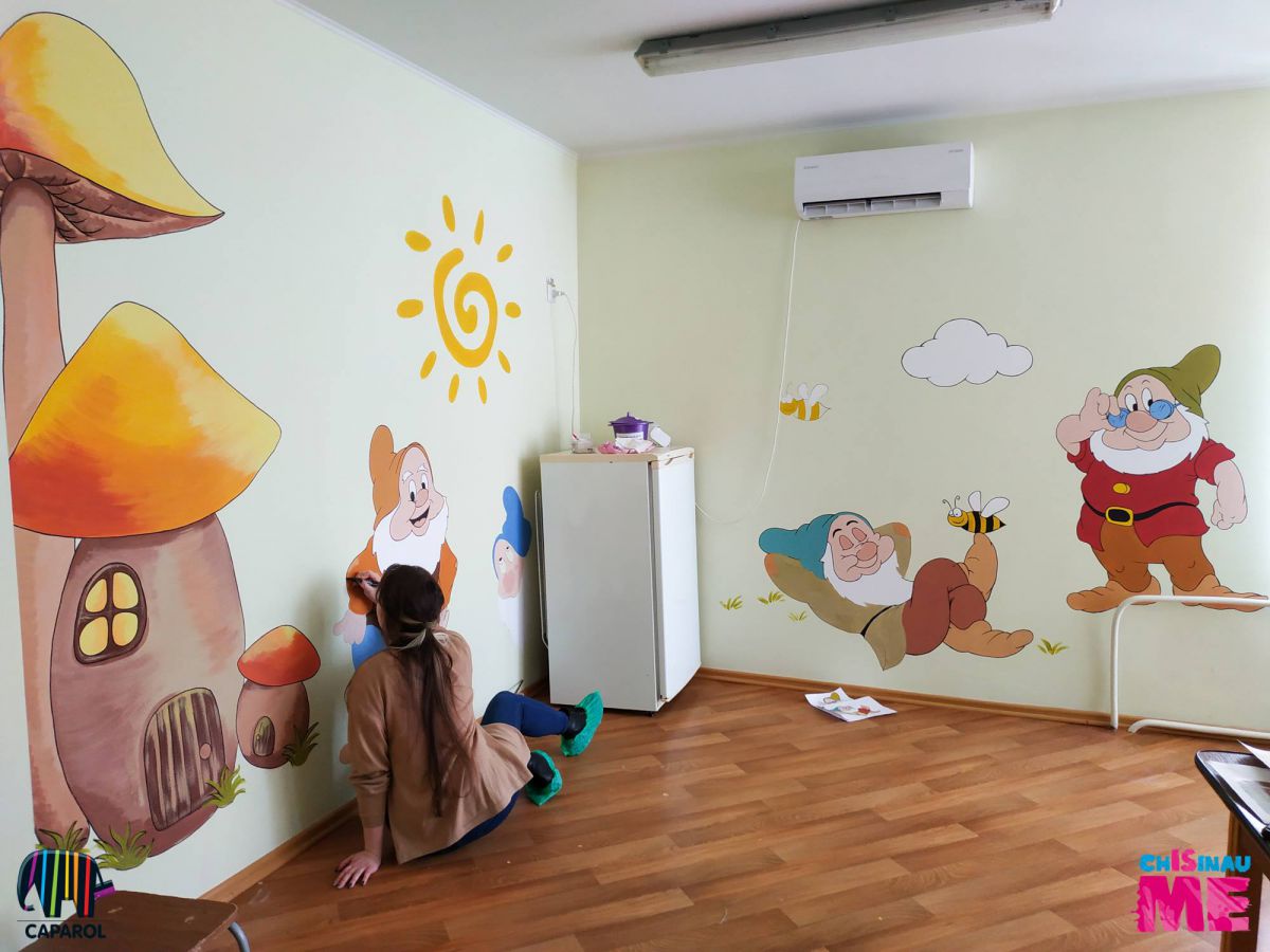 Personaje din desenele animate au pus stăpânire pe pereții Spitalului pentru copii nr. 1 (GALERIE FOTO)