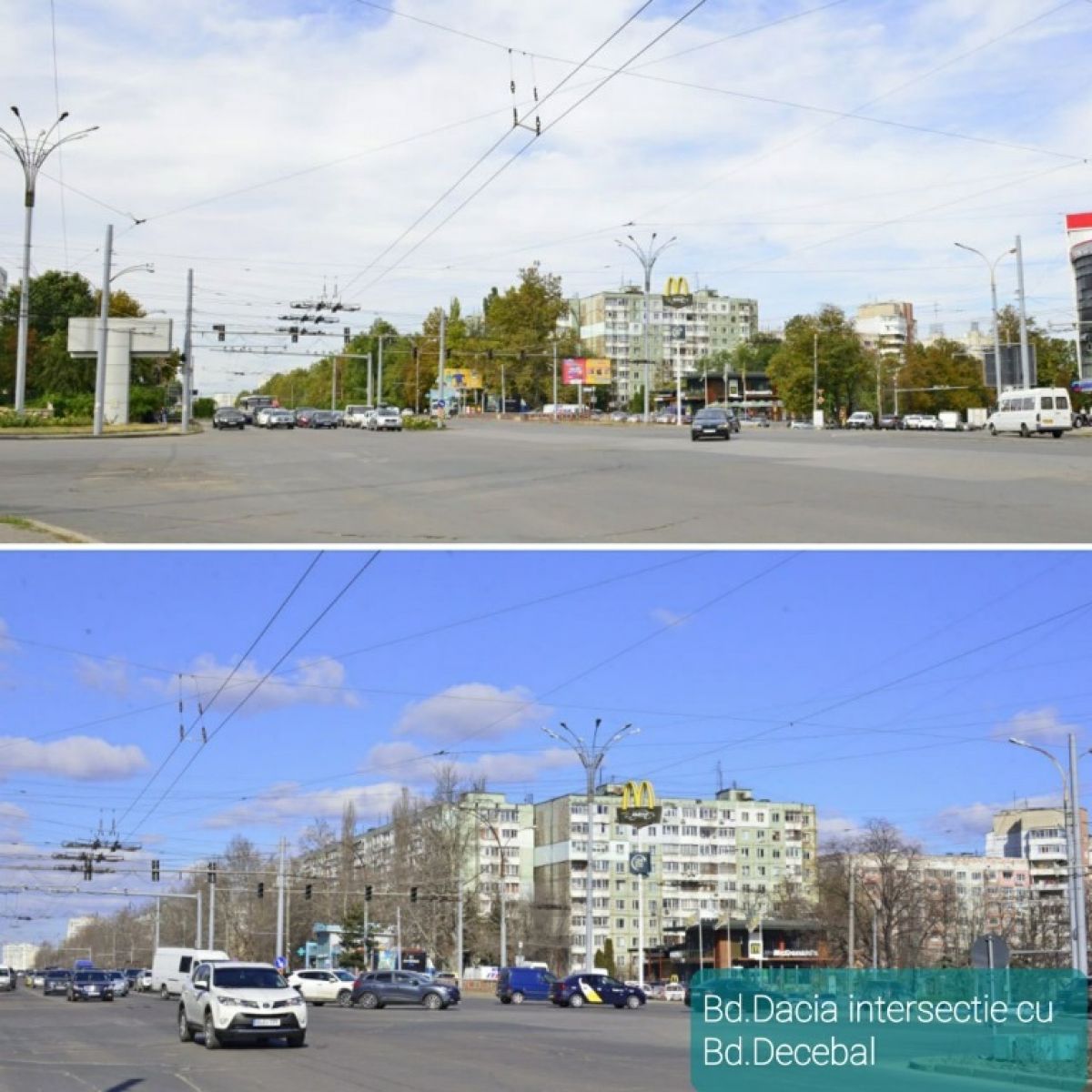 Înainte și după. Cum s-au schimbat străzile capitalei după demontarea panourilor publicitare (GALERIE FOTO)