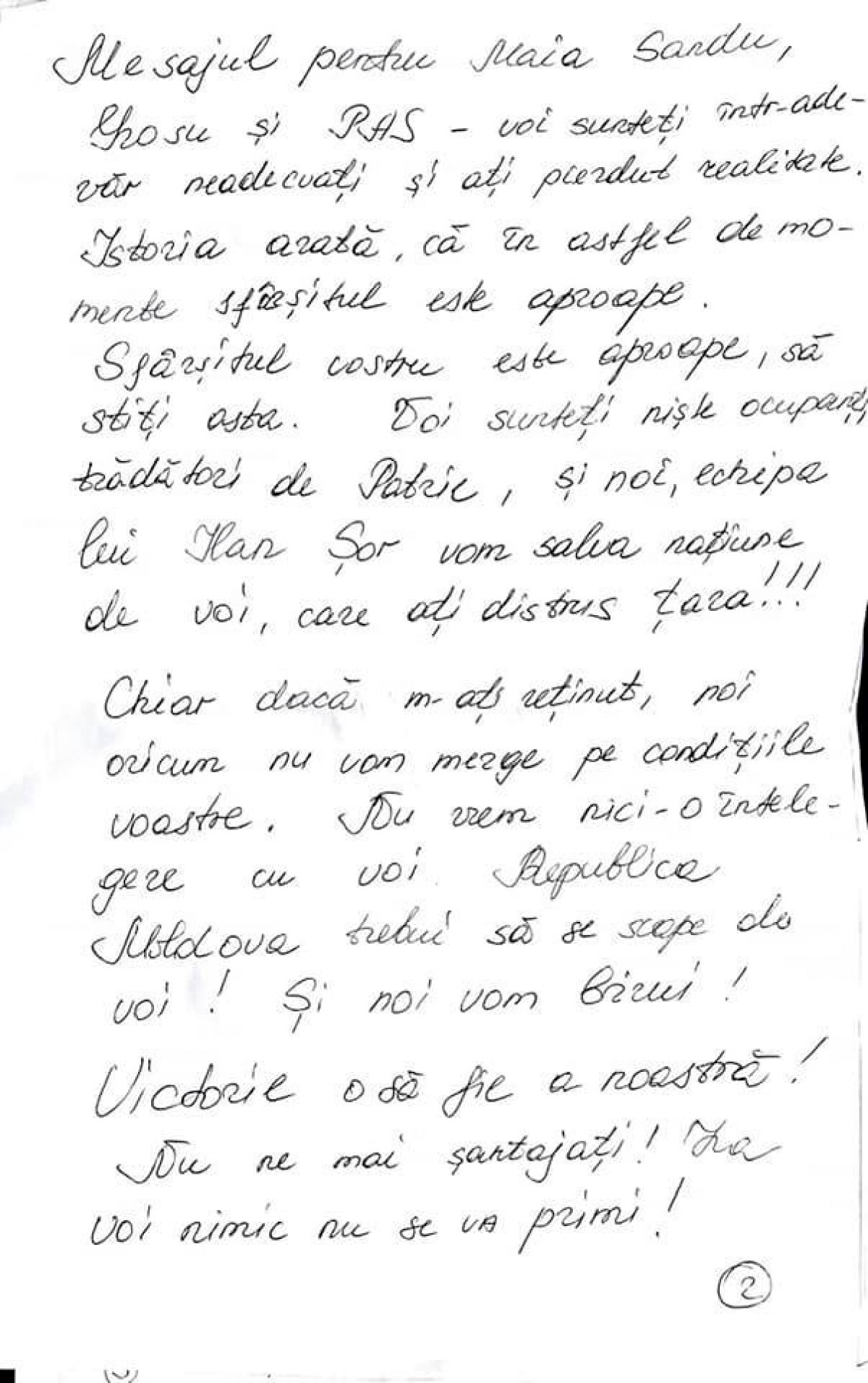 Scrisoare din izolator. Adresarea Marinei Tauber către cetățeni și partidul de guvernământ: „Alegerile anticipate sunt singura soluție” (FOTO)