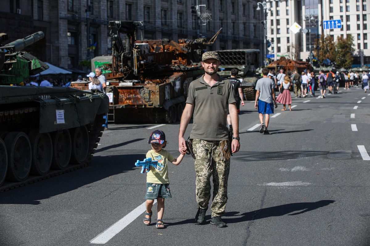Cum au sărbătorit ucrainenii Ziua Independenței în centrul Kievului (GALERIE FOTO)