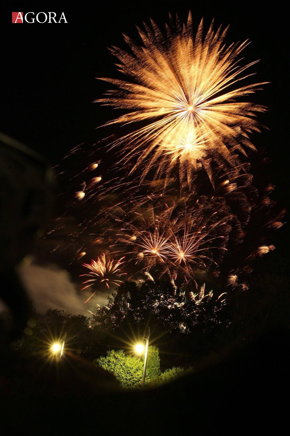 GALERIE FOTO. Spectacol cu focuri de artificii de Ziua Independenței 