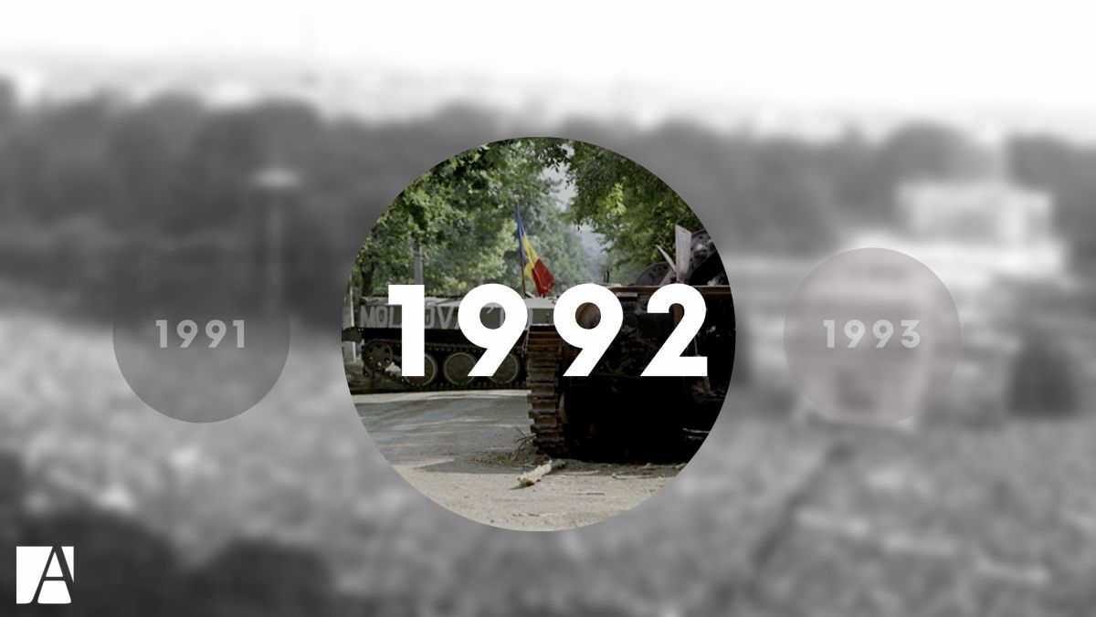 Calendarul Independenței: Anul 1992 – Război la Nistru, criză politică, economie în continuă scădere și primul campion olimpic