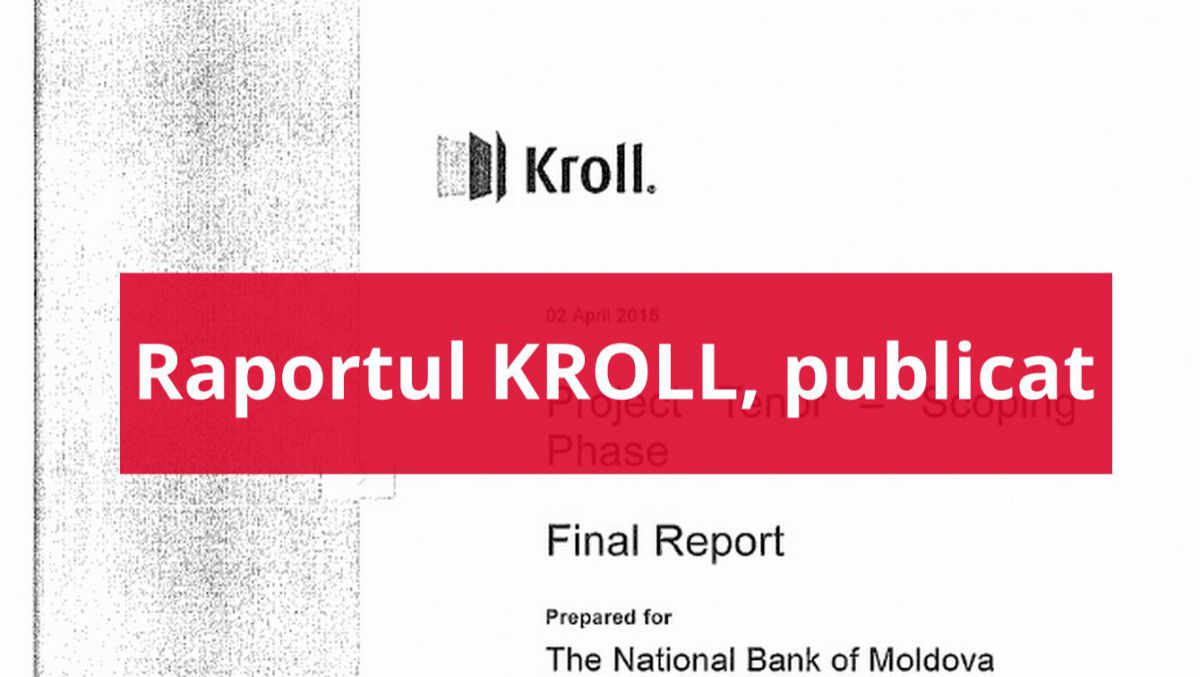 DOCUMENT. Raportul KROLL, publicat oficial de președintele Parlamentului