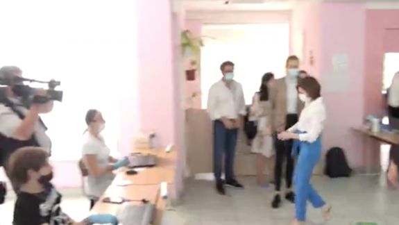 Președinta Republicii Moldova, Maia Sandu, își exercită dreptul la vot (VIDEO)