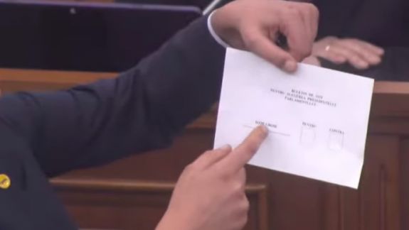 Cum arată buletinul de vot pentru votarea președintelui Parlamentului
