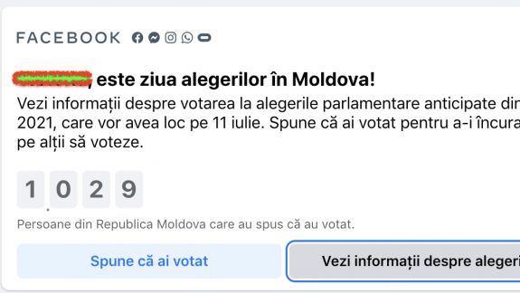 Facebook ne informează: Peste 1.000 de persoane au votat până la ora 7:00