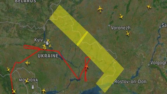 Rusia emite un aviz de închidere a căilor de zbor de-a lungul frontierei cu Ucraina