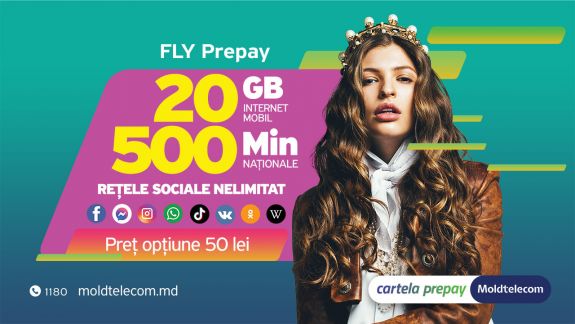 Februarie nu este doar luna dragostei, dar și a super ofertelor pentru abonații Prepay de la Moldtelecom