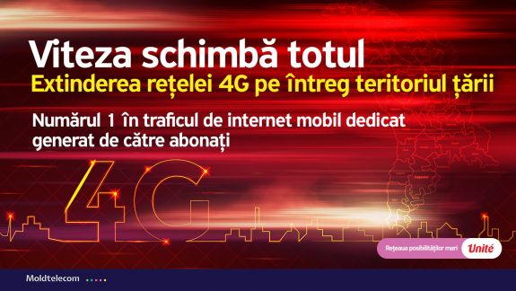 Moldtelecom va mări de patru ori acoperirea rețelei LTE 4G în țară până la sfârșitul anului 2020