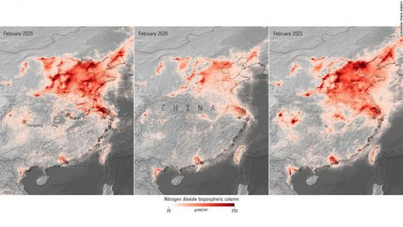 Nivel poluării aerului deasupra Chinei revine la nivelul pre-pandemic. La mijloc ar fi eliminarea restricțiilor în mai multe țări