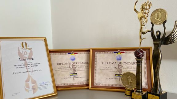 Performanța companiei METRO Moldova a fost premiată cu distincții în domeniul calității, aprecierea consumatorilor și responsabilitate socială