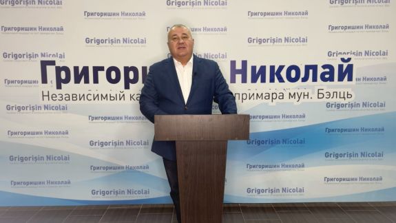Primele declarații ale lui Grigorișin, după victoria din Bălți. A mulțumit pentru susținere și a lansat promisiuni (VIDEO)