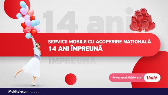 Lider înnăscut! Serviciul de telefonie mobilă Unite de la Moldtelecom – 14 ani de dezvoltare continuă