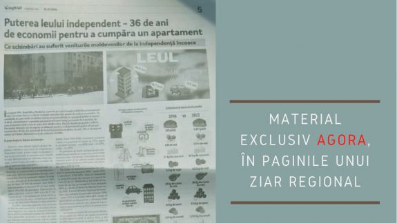 Un articol exclusiv AGORA, accesibil doar pentru abonați, a fost tipărit într-un ziar