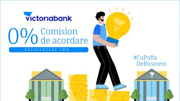 Decizie Victoriabank, în susținerea IMM-urilor: 0% comision de acordare pentru creditele refinanțate de la alte bănci