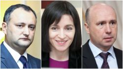 SONDAJ: Igor Dodon, Maia Sandu, Pavel Filip - favoriții cetățenilor. Andrei Năstase, după Zinaida Greceanîi